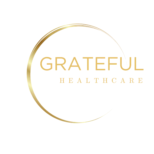 Grateful Healthcare Logo. Grateful Healthcare is a telehealth weight management business that excels in fat loss and dieting.