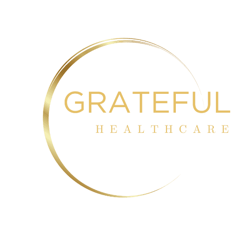 Grateful Healthcare Logo. Grateful Healthcare is a telehealth weight management business that excels in fat loss and dieting.